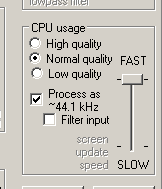 Stereo Tool Winamp plugin - CPU usage settings